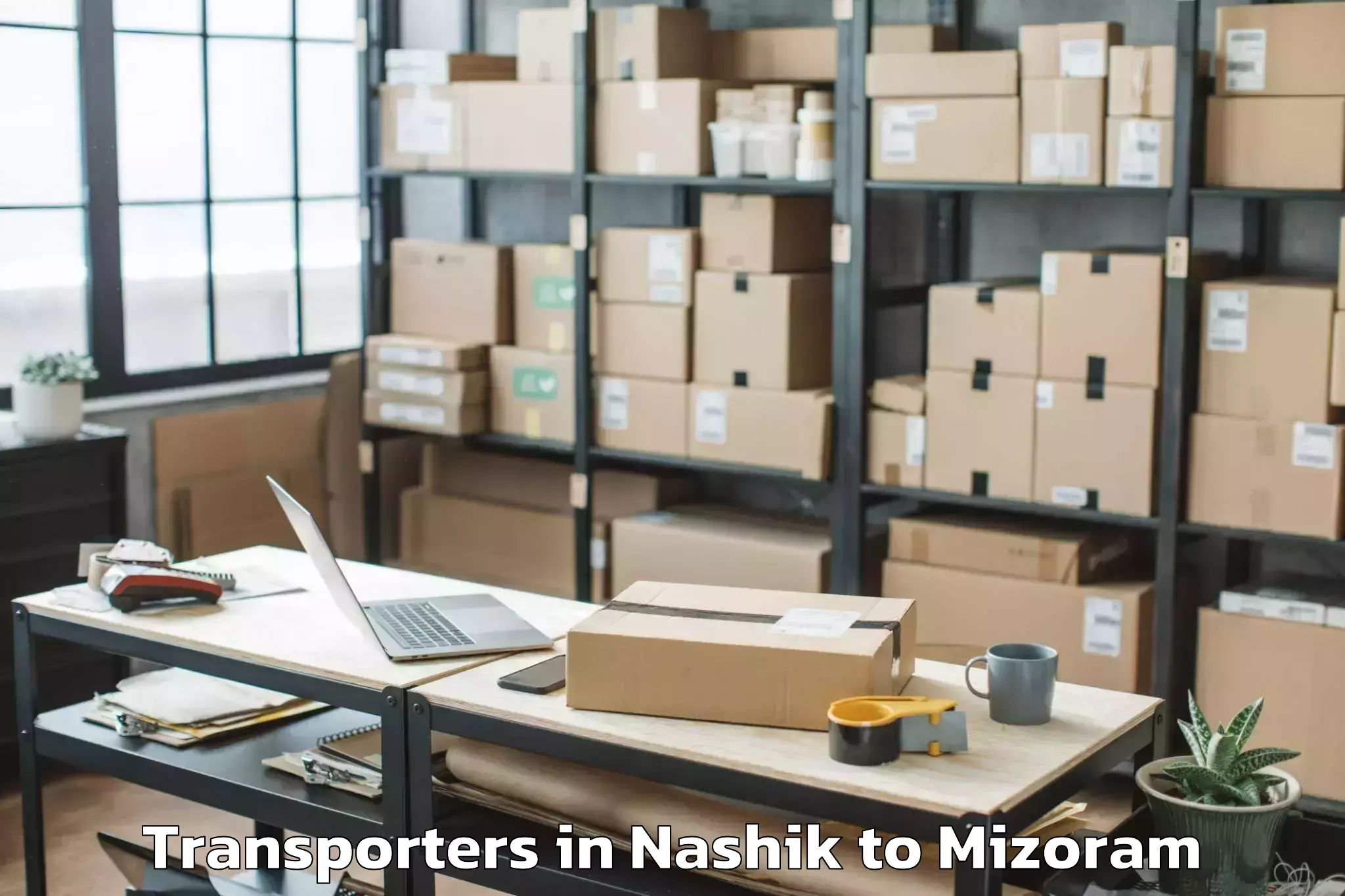 Professional Nashik to Hnahthial Transporters